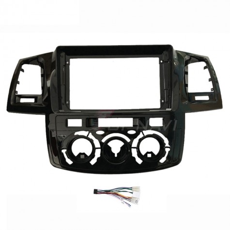 Kit Frente Adaptador + Cable conexion Toyota Fortuner / Hilux manual 2005 9''