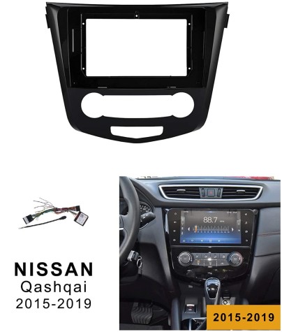 KIT FRENTE ADAPTADOR + CABLE CONEXION NISSAN QASHQAI +2014 10''