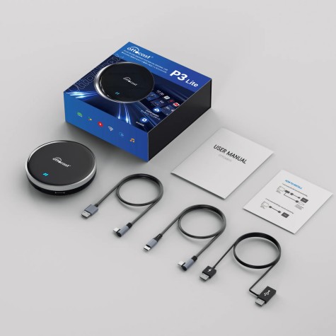 CARPLAY Y ANDROID AUTO BOX CON 4G OTTOCAST P3LITE