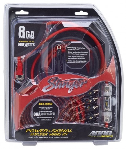 STINGER KIT INSTALACION 8GA S4000 SK4681 S/RCA