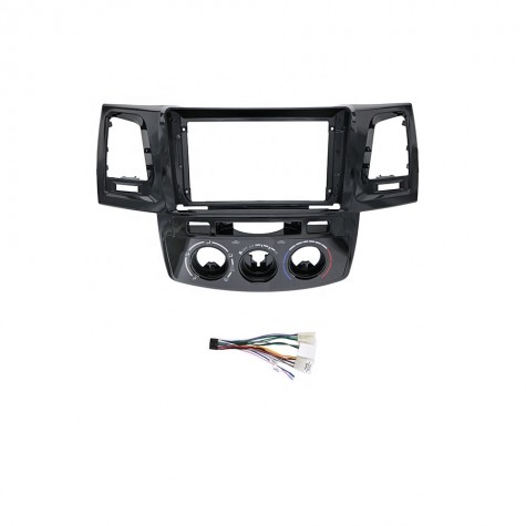 Kit Frente Adaptador + Cable conexion Toyota Fortuner / Hilux manual 2008 9''